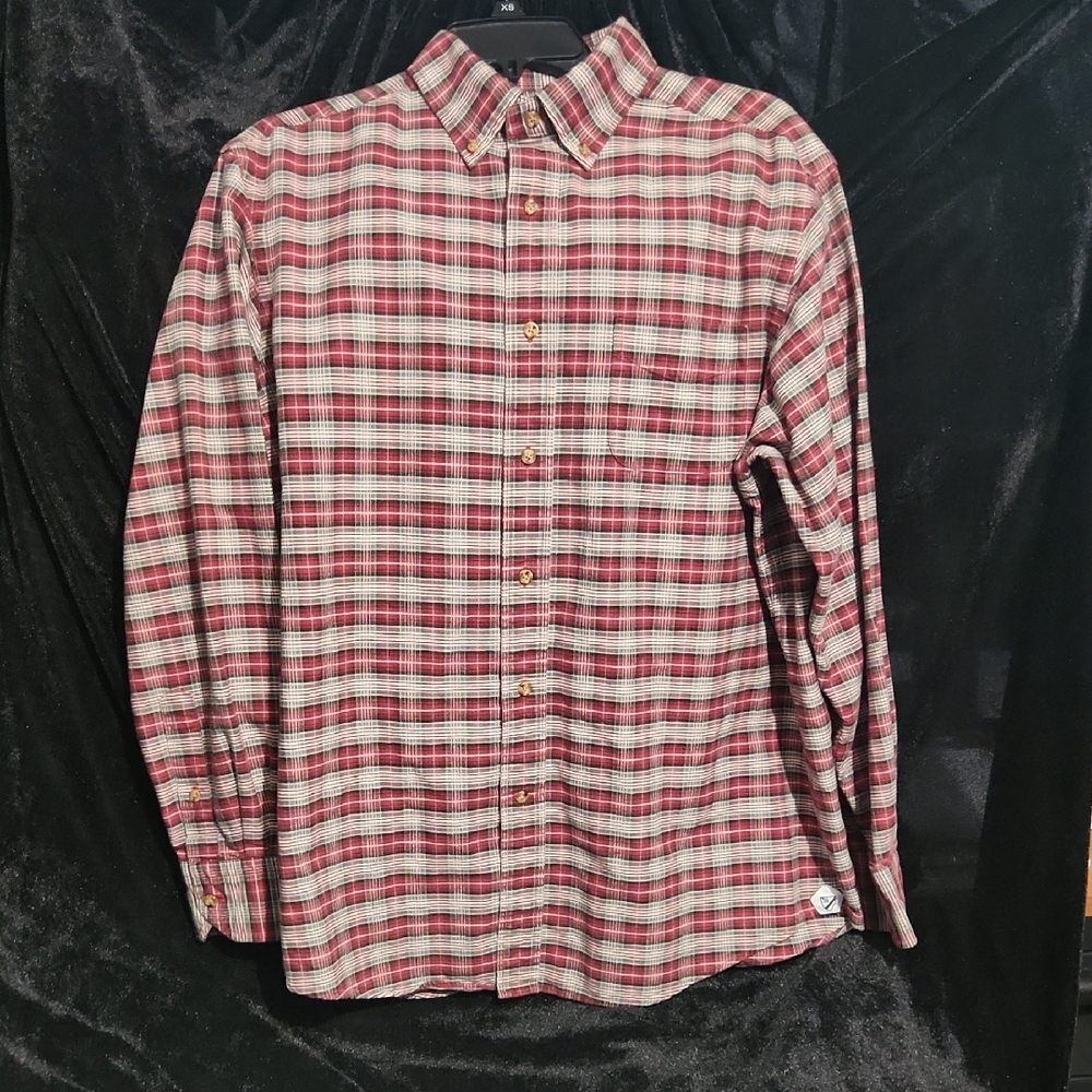 Daniel Cremieux Red and White Casual Button Down Shirt